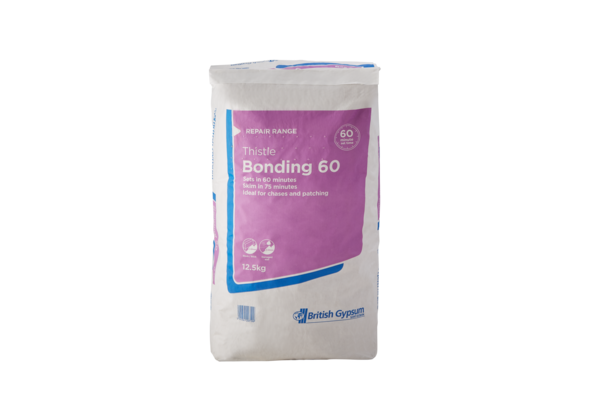 Thistle Bonding 60 lets you patch and repair walls quickly, with no cracking or shrinkage.